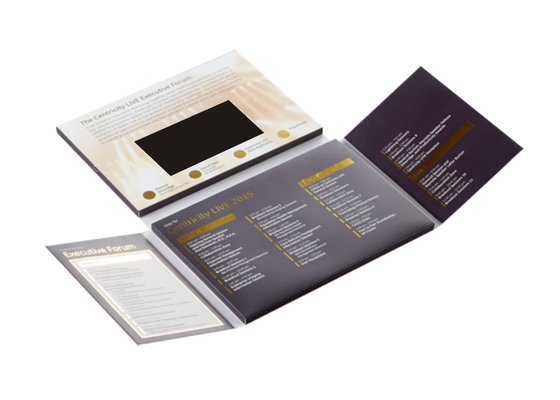 4 Inch Video Invitation Card Digital Business 350mAh-2000mAh Li-Ion Battery