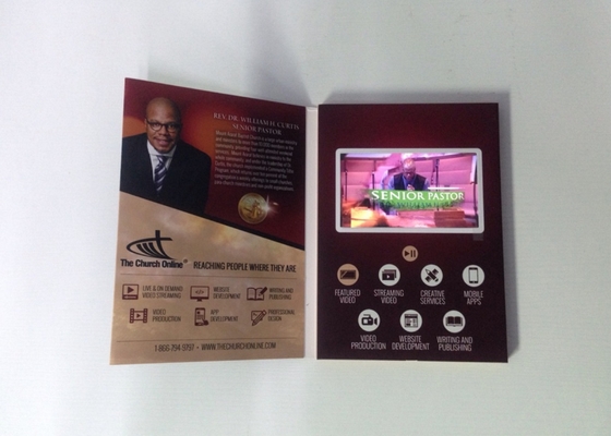 Good price Portable Virtual Video Birthday Card Video Screen Brochure For Anniversary online