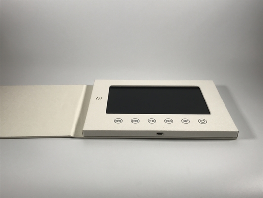 良い価格 2017 革新的なマーケティング&コミュニケーションソリューション 7インチ画面ハードカバー レザー ブローシャー ビデオ名刺 オンライン