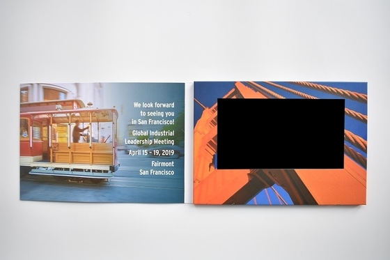Good price Custom Lcd Video Brochure Mailer Virtual Video Greeting Card online