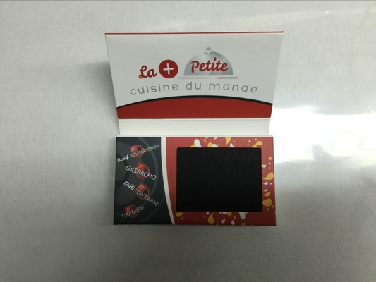 Bon prix 2016 nouvelle vidéo de 2,4 pouces en carte, écran LCD carte de nom vidéo, carte de visite vidéo PVC024 en ligne