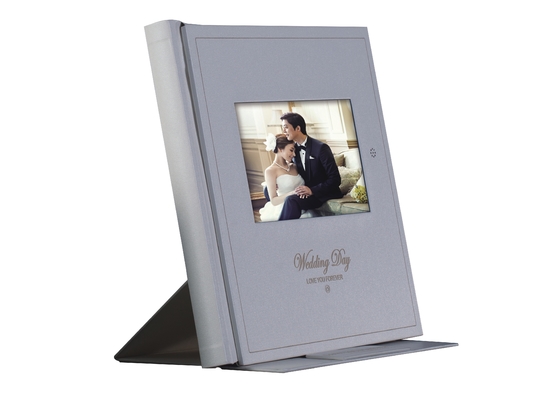 Good price Home Decoration Wedding Video Album 10.1 Inch Leather Digital Photo Album With Touch Screen online