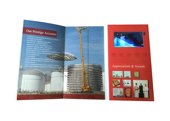 Good price Hot Selling Customized 4.3inch LCD screen Video Brochures,advertising promotion video book online
