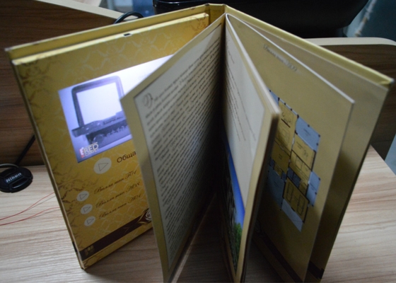 Buon prezzo 2016 Ultimo lettore multimediale a schermata LCD da 7 pollici, video in libro, video in carta video libro pubblicitario / libretto in linea