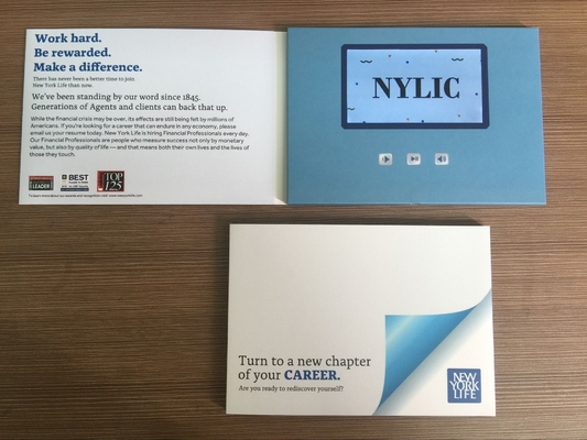 Good price 5 inch screen business gift video brochures video brochure cards lcd video brochure cards for promotion PVC050 online