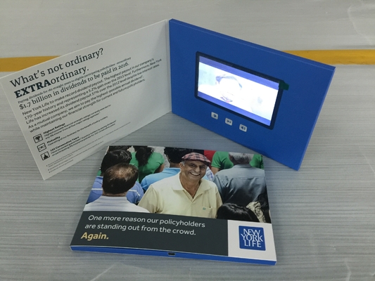 Good price 5 Inch Lcd Screen video greeting card video brochure video in print for promotion PVC050 online