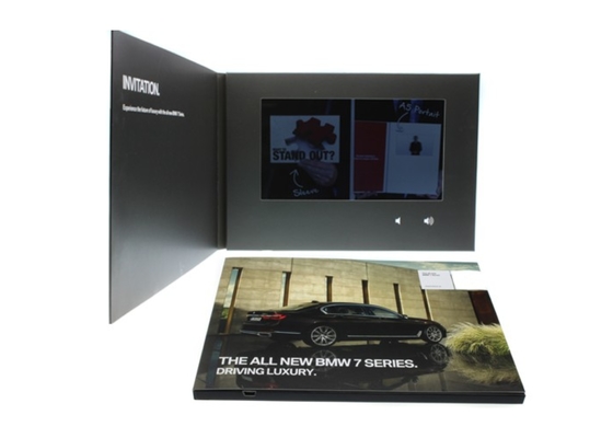 quality Classical A5 Size Interactive Video Brochure For Promotion 7 Inch For Automotive Industry factory