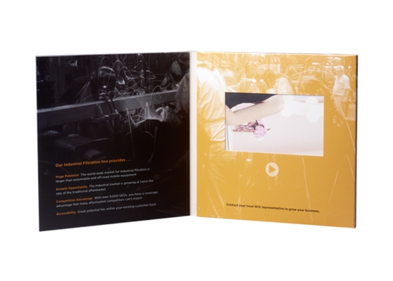 Good price European Style 5inch LCD screen Cosmetic Video Brochure with A5 Print PVC050 online