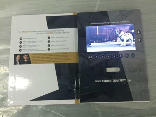 Good price A4 brochure 7 inch TFT lcd video greeting card, lcd video cards, video brochure PVC070 online