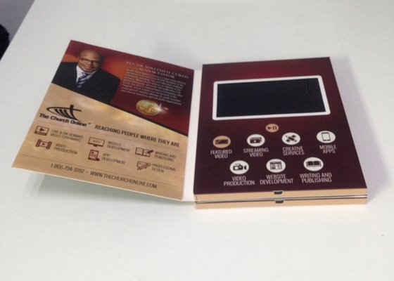 Good price LCD Video Greeting Card Tft Advertisement Business 128MB-8GB Optional Memory online