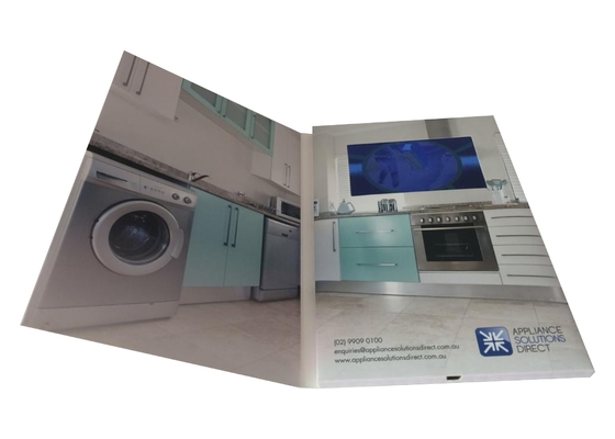 Good price Newest 4.3 inch digital booklet LCD video brochure card,TFT Screen A5 size portrait video production business card online