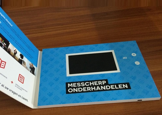 Good price Newest 4.3‘’ screen Button control LCD video brochure card, A5 size landcape video production business card online
