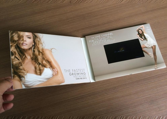 Good price A5 Size Folded Lcd Greeting Card Hd Video Brochure Rechargeable online