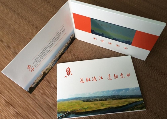 Good price Paper material 5inch LCD screen dynamic video brochure with A5 Print  digital video brochure PVC050 online