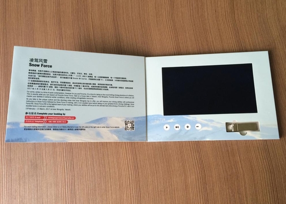 Good price 2017 Automotive advertising book 7'' USB stick holder branded lcd video brochure card with custom printing online
