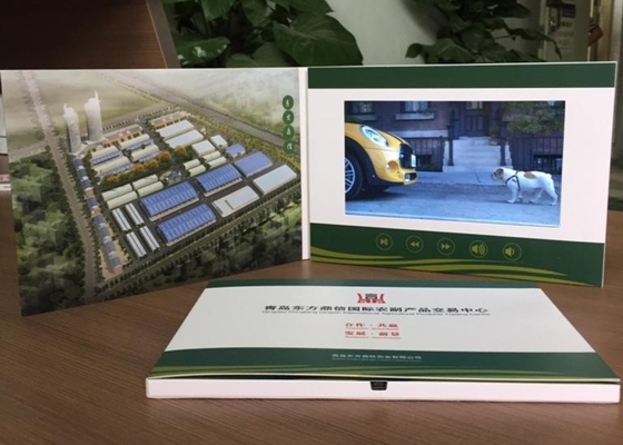Good price 2017 advertising book 7'' paper material  lcd video brochure card with custom printing for event/advertising/promotion online