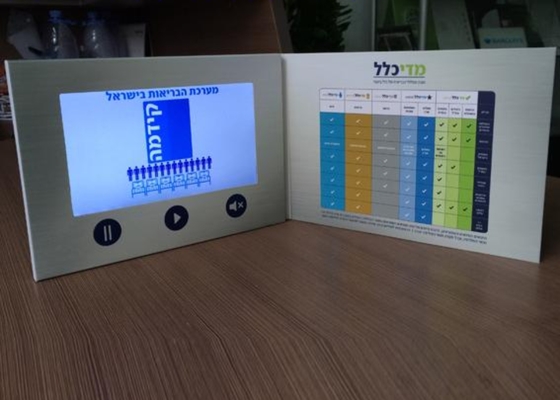 Good price Convenient Folded Recordable Video Greeting Card Promotional Video Brochure online