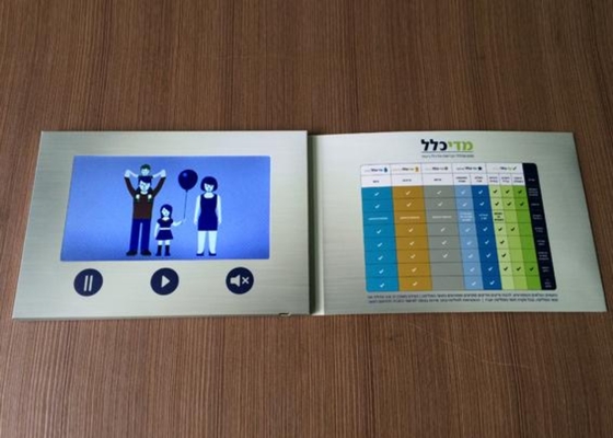 Good price China supply digital video brochure Saudi Arabia 7'' LCD screen video invitation card with Custom printed designs online