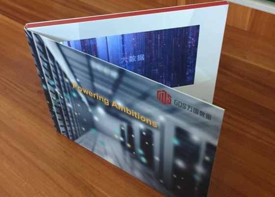 Good price Fully customizablevideo on business card digital video brochure  7''  screen video brochure card with  printing online
