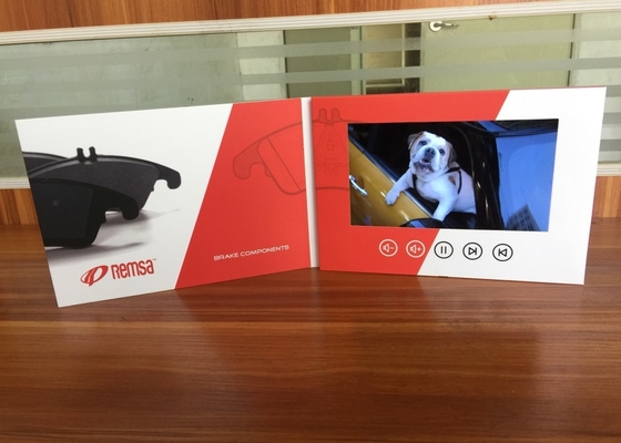 Good price China supply high impact customized folded video brochure printing for promotion 7inch lcd screen video business card online