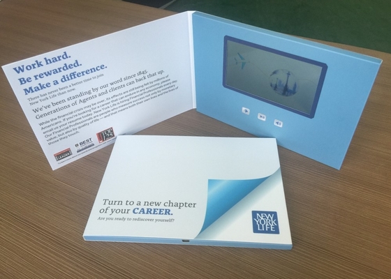 Good price Advertisement and promotion Use 5inch LCD screen dynamic video brochure with A5 Print  digital video brochure PVC050 online