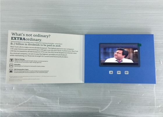 Good price Promotional  branded card 5'' LCD screen video brochure business card printing card for marketing communications PVC050 online