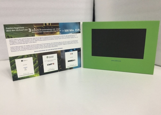 Guter Preis 2017 Matt-Laminationsdruck 7'' LCD-Bildschirm Video-Broschüre Papierhandwerk Digital Video-Bildschirme für Werbung Online