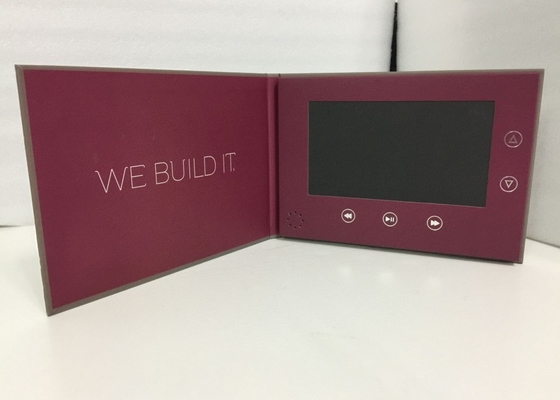 Buen precio Impresión de laminación mate de 7' de tapa dura libro de vídeo de pantalla de LCD Digital Video pantallas folleto para publicidad en línea