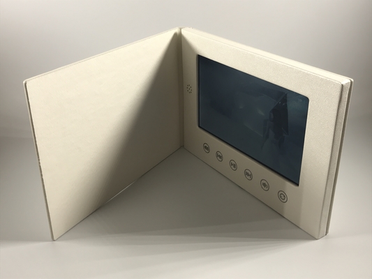Good price 2017 Matt Lamination  finishing  7'' lcd screen video brochure Hard Cover with high-end  Leather online