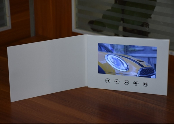 Good price Creative marketing stragety 7inch lcd screen video branding brochures white blank card no printing online