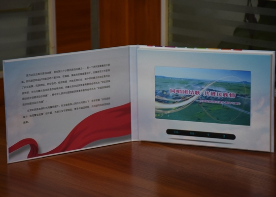 Good price Creative Video marketing technology 7inch HD lcd  video brochures video in printing touch screen optional online