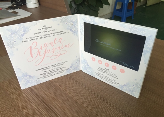 Good price Creative HD Video Brochure Mailer Lcd Video Brochure Card 153x86mm Display Area online