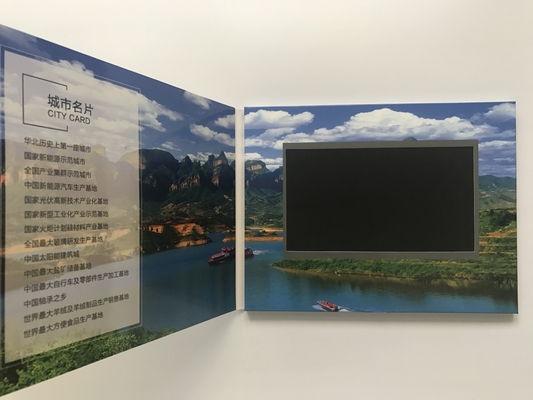 Good price Government event launch lcd 7inch tft screen video brochure glossy lamination printing customized online