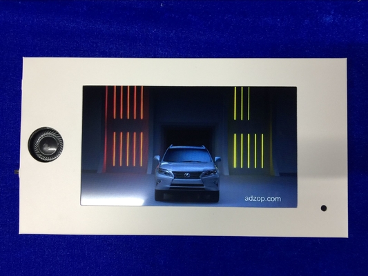 Good price Custom business 7inch screen lcd advertising brochure Button control  POP display for shelf online