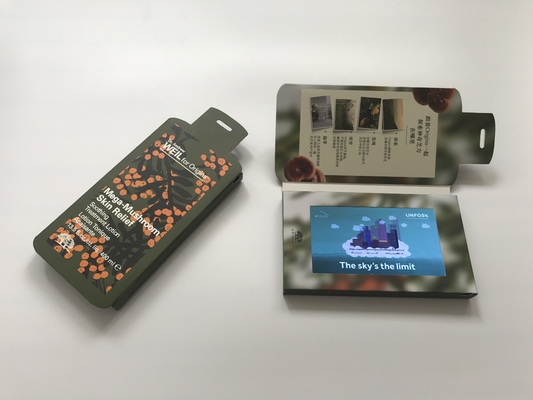 Good price Custom activated Bottle shape Video Advertising Card 4.3 inches lcd screen POP digital display video marketing tool online
