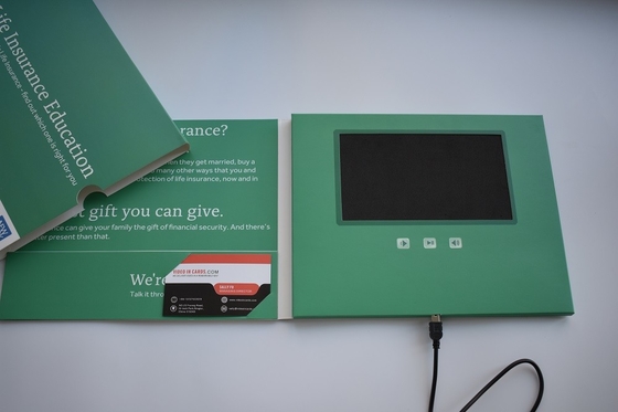 Good price 7 Inch Video Business Card Tft Screen Digital With Pocket ROHS online