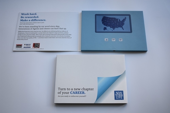 Good price Portable LCD Video Brochure With CE Certification 112x63mm Display Area online