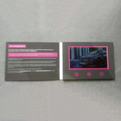 Good price Custom Digital Video Advertising Brochure 7 Inch For Recruitment Brand Promotion Language Services Industry online