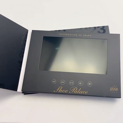 Good price Custom 7 Inch Video Invitation Card With UV Coated Cover Retail Anniversary Gift With LCD Screen online