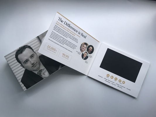 Good price Card product type 7inch tft screen video brochure lcd video booklet with customized video for technology demonstration online