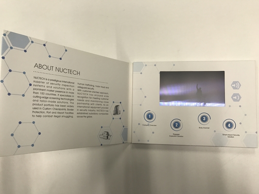 Good price Portable Video Message Card Custom Video Brochures For Wedding online
