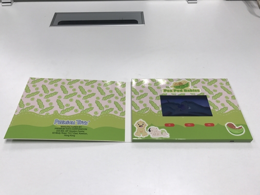 Good price Art &Craft paper material video card 4.3'' lcd screen video brochure digital video marketing/event/promotion for babies online