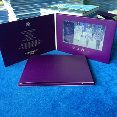 Harga yang bagus Kertas promosi kerajinan Gaya dan acara peluncuran 7 inci layar LCD video brosur kartu Video brosur untuk pemasaran produk on line