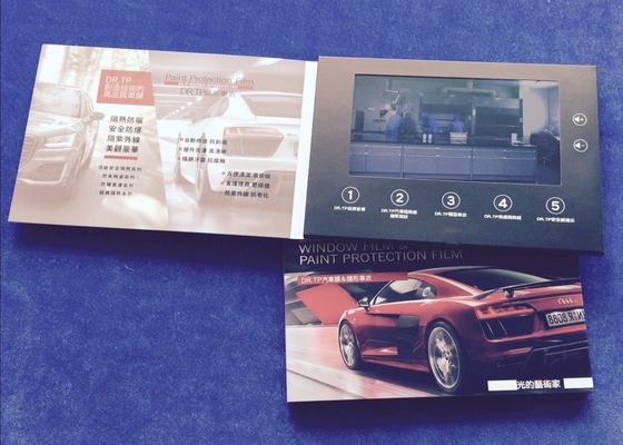 Good price Custom printed designs paper craft Style 7inch LCD screen video brochure card video promotion card for automotive online