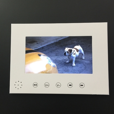 Good price Custom design paper craft Style and event launch 7inch LCD screen Digital video brochure card white blank card online