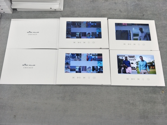 Good price High impact promotional greeting cards 7inch screen lcd video brochure card custom printing Video Book video player card online