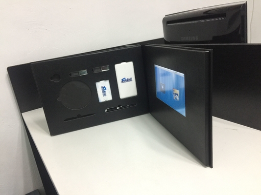 Good price Luxury Custom Video Brochure Card With Touch Screen Rechargeable Battery online