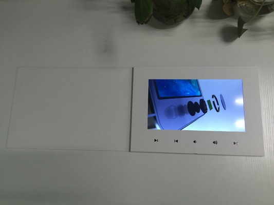 Good price White 10.1 Inch Custom Video Ecard Video Brochure Mailer With Button Control online