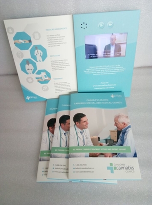 Good price Custom priting 6.5×9.5inch book size 5inch IPS TFT LCD Screen promotional video brochure brochure with video screen online