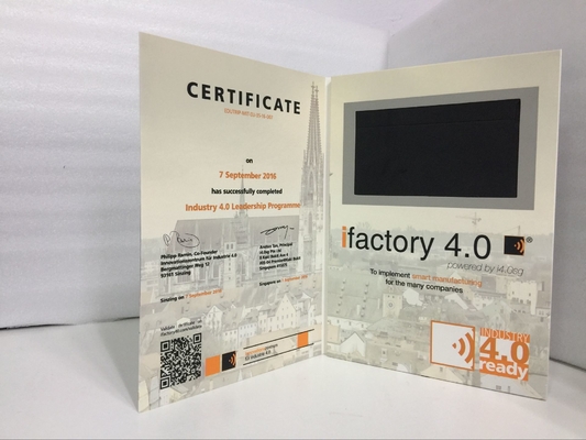 Good price Custom design 7'' screen size lcd video video brochure video business card brochure with video screen for every industry online